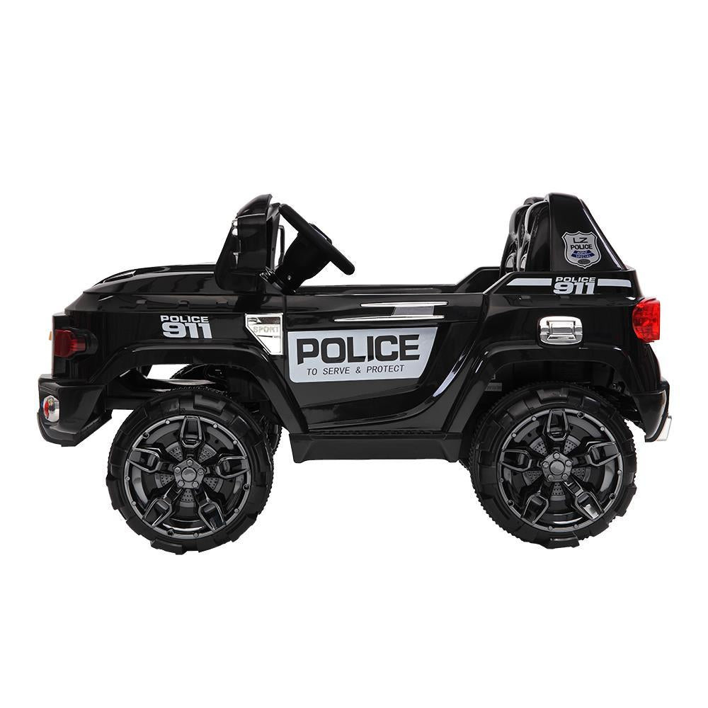 UBesGoo 12V Kids Battery Powered Electric Red 4-Wheeler Ride-On Car with LED Headlights, Music, Remote Control - Black