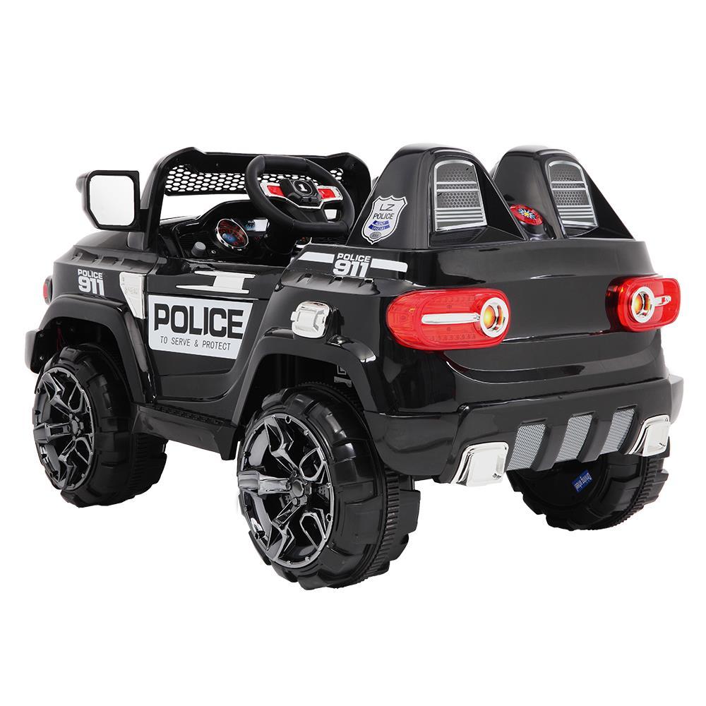 UBesGoo 12V Kids Battery Powered Electric Red 4-Wheeler Ride-On Car with LED Headlights, Music, Remote Control - Black