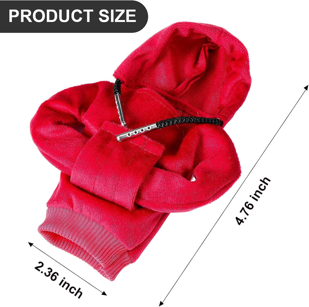 ZHSMS Gear Shift Cover, Universal Shift Knob Cover, Funny Sweater Hoodie for Gearshift, 4.7 Inch Car Shifter Stick Protector Decoration (Red)