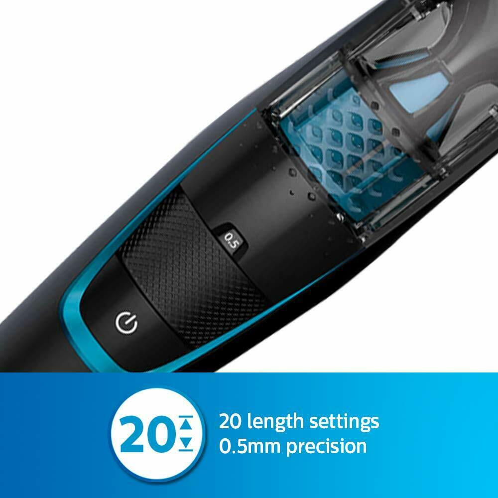 Men's Vacuum Beard Trimmer Cordless and Corded Philips BT7206/15 Smart Trimmer