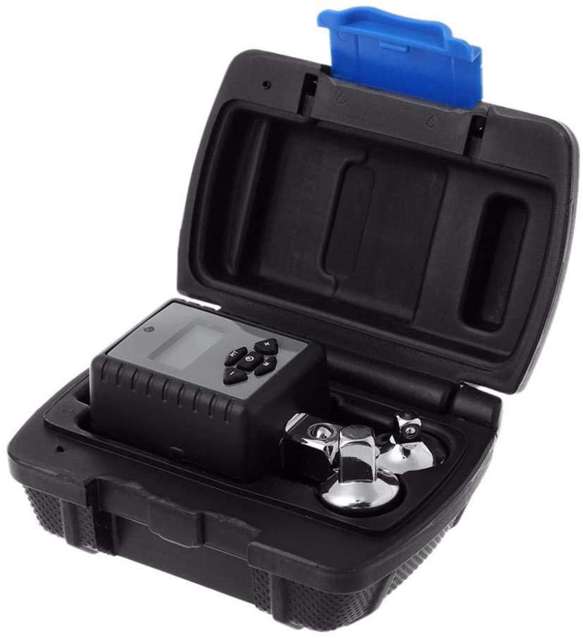 HZR 1/2inch 10-200Nm Digital Torque Wrench Adjustable Professional Electronic Torque Wrench Bike Car Repair with 2Pcs Adapter Universal Hand Tools
