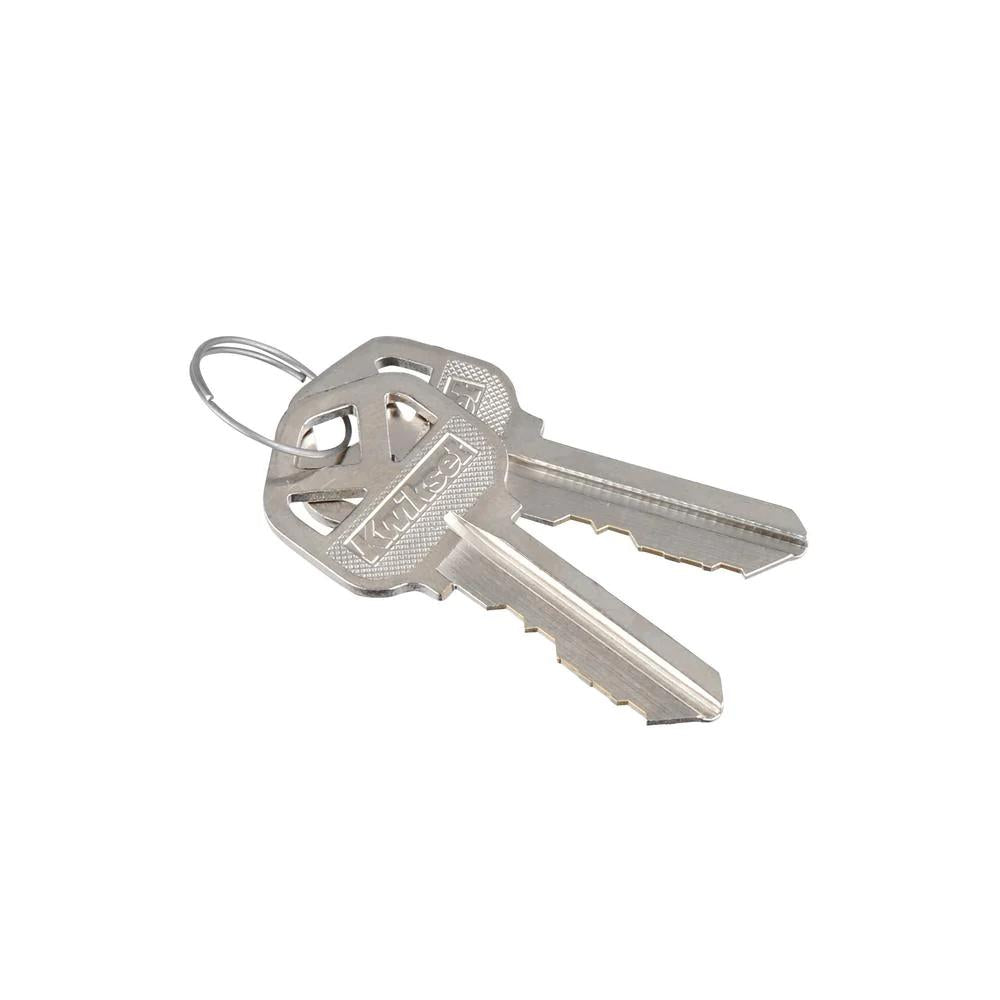 Tustin Satin Nickel Exterior Entry Door Lever and Single Cylinder Deadbolt Combo Pack Featuring SmartKey Security
