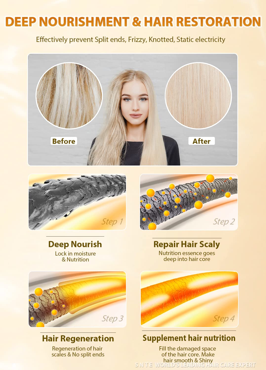 Samnyte Hair Wax Stick, 2PCS x 2.7 Oz Wax Stick for Hair Wigs Edge Control Slick Stick Hair Pomade Stick Non-greasy Styling Wax for Fly Away &amp; Edge Frizz Hair
