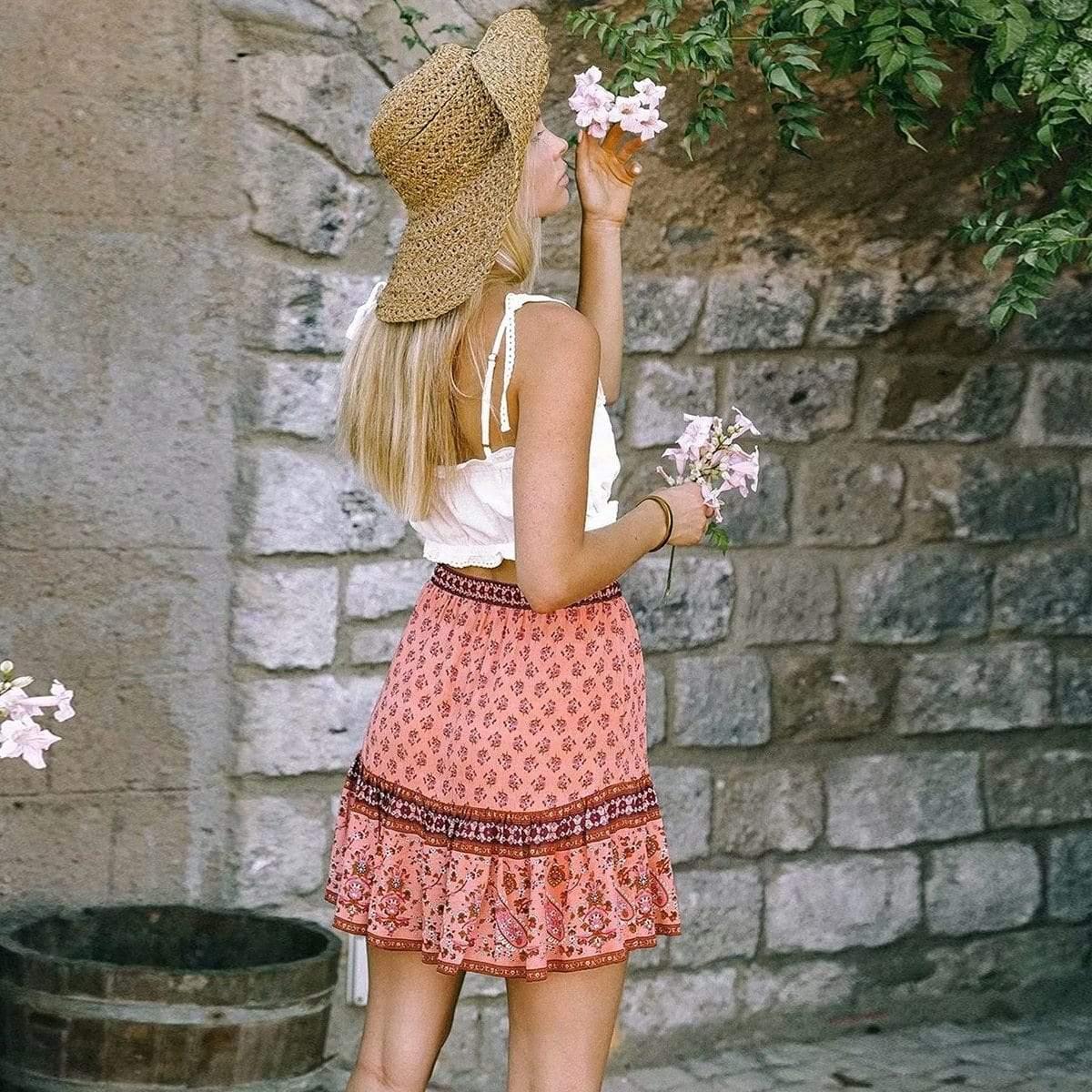 tassel chic mini skirt