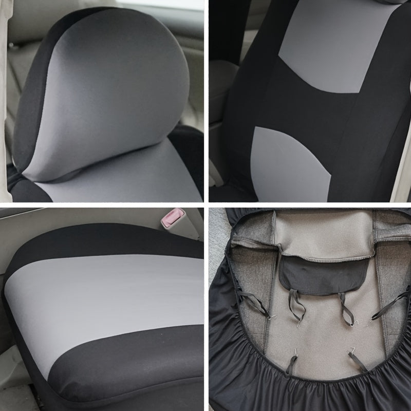 Car Seat Covers, Polyester Pink Purple Gray Black Tan Blue Red Rosy Car Seat Cushion Universal Car Seat Protector Car Decoration Auto Car Accessories