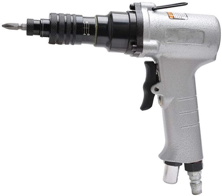 OUPPENG Portable Practica Pneumatic Pneumatic Screwdriver, Preset Torque Screwdriver, Positive and Negative Wind Batch Hand Tools Industrial