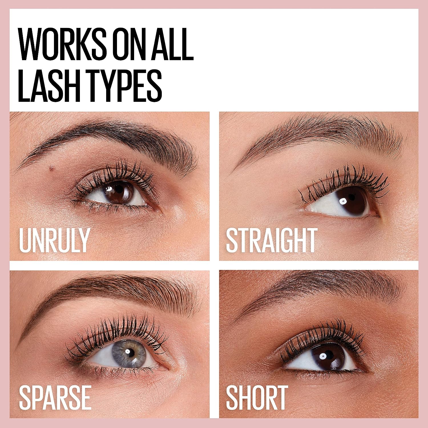 Maybelline New York Lash Sensational Washable Mascara, Lengthening and Volumizing for a Full Fan Effect, Brownish Black, 1 Count