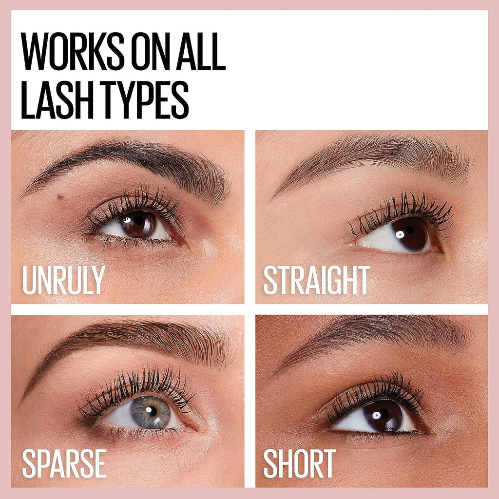 Maybelline New York Lash Sensational Waterproof Mascara, Lengthening and Volumizing for a Full Fan Effect,Very Black, 1 Count