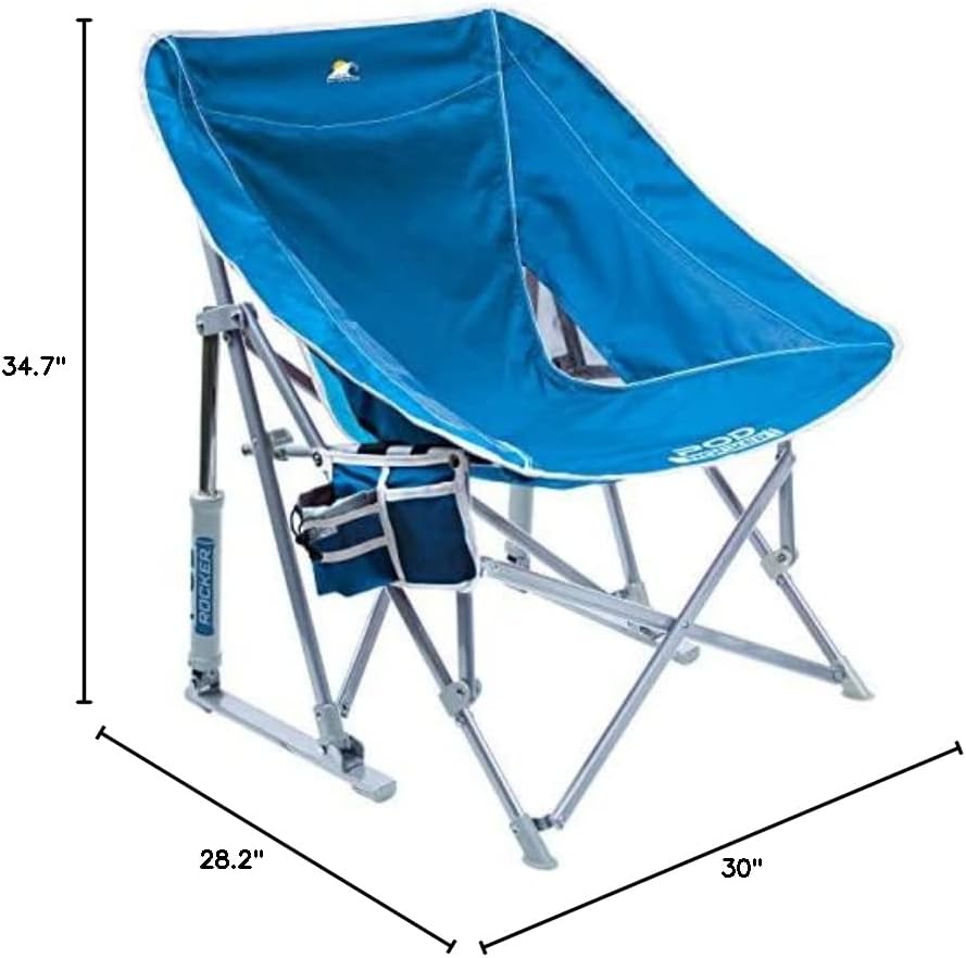 GCI Outdoor Waterside Pod Rocker Folding Beach Chair &amp; Portable Rocking Chair