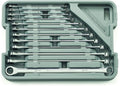 GEARWRENCH 12 Pc. GearBox 12 Pt. XL Ratcheting Double Box Wrench Set, Metric - 85988