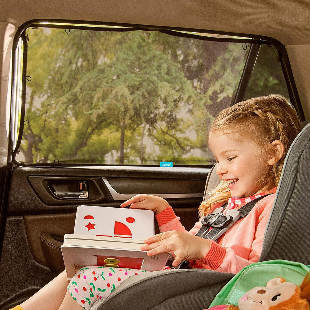 MunchkinBricaMagnetic Stretch to FitSun Shade and 360 Pivot Baby in-SightWide-Angle Adjustable Car Mirror