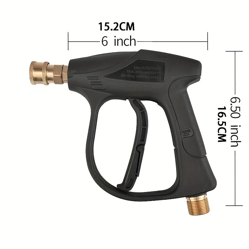 High Pressure Hose Nozzle, High Pressure Cleaning Machine, 3000 PSI Max With 5 Colors  Connect Nozzles M22 Hose Connector 3.0 TIP