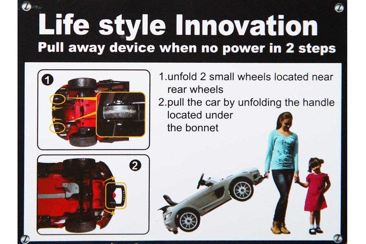 2023 Moderno Rover 12V Battery Powered Wheels Ride on Toy Car w/ Music, LED Lights, Openable Doors