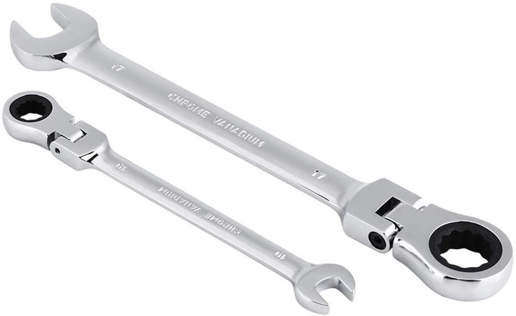 Hand Tools Set Hand Tool Set 12 Pcs Ratche Wrench Set Torque Socket Spanner 8-19mm Ratcheting Wrench Spanners Garafor Auto Car Repair Tools (Size : Fixed Head)
