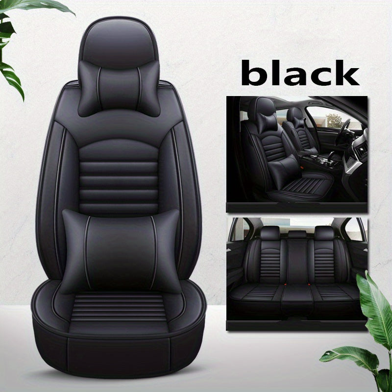 5 Seats Car Seat Cover Set, Four Seasons Universal Front Seat Cushion Car Seat Protector Car Seat Pad Cushion For Car Accessories