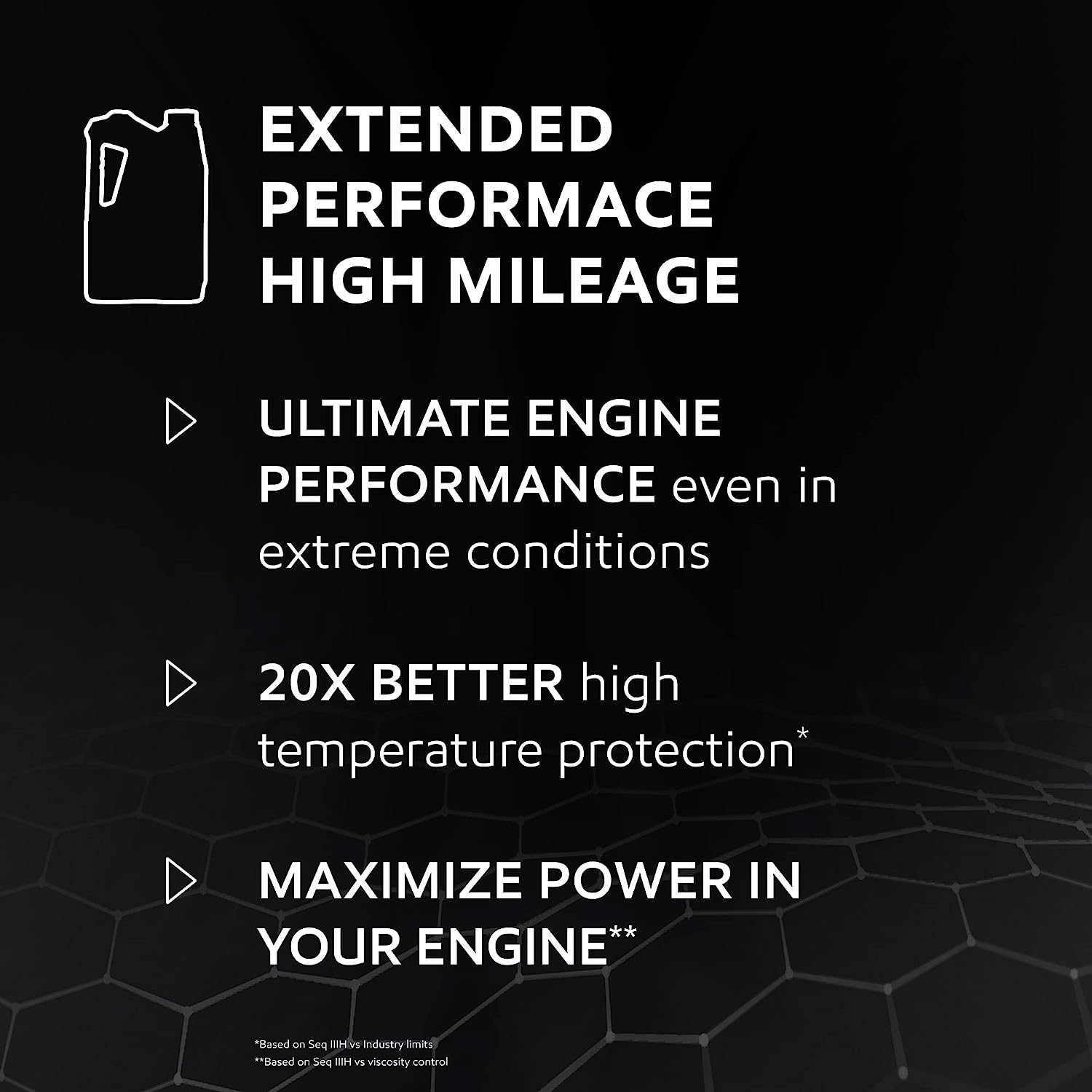 Mobil 1 Extended Performance High Mileage Full Synthetic Motor Oil 5W-30, 5 Quart