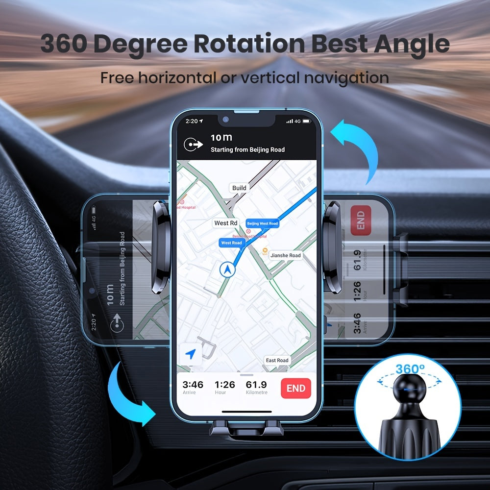 Big Phones &amp; Thick Cases? No Problem! Car Air Vent Phone Mount - The Ultimate Hands-Cell Phone Holder!