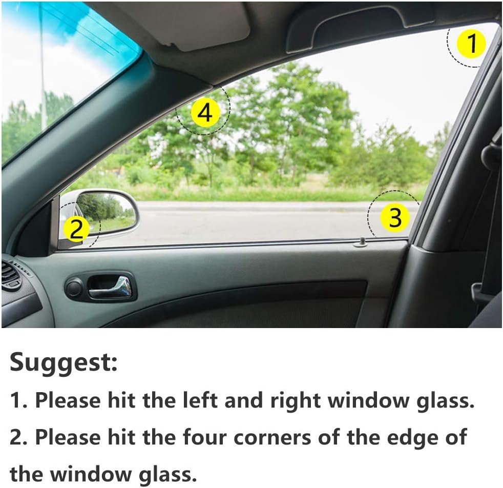 MOTORBUDDY 2-Pack Car Safety Hammer, 3-in-1 Auto Emergency Escape Hammer with Window Breaker and Seat Belt Cutter, Striking Black Emergency Escape Tool for Car Accidents