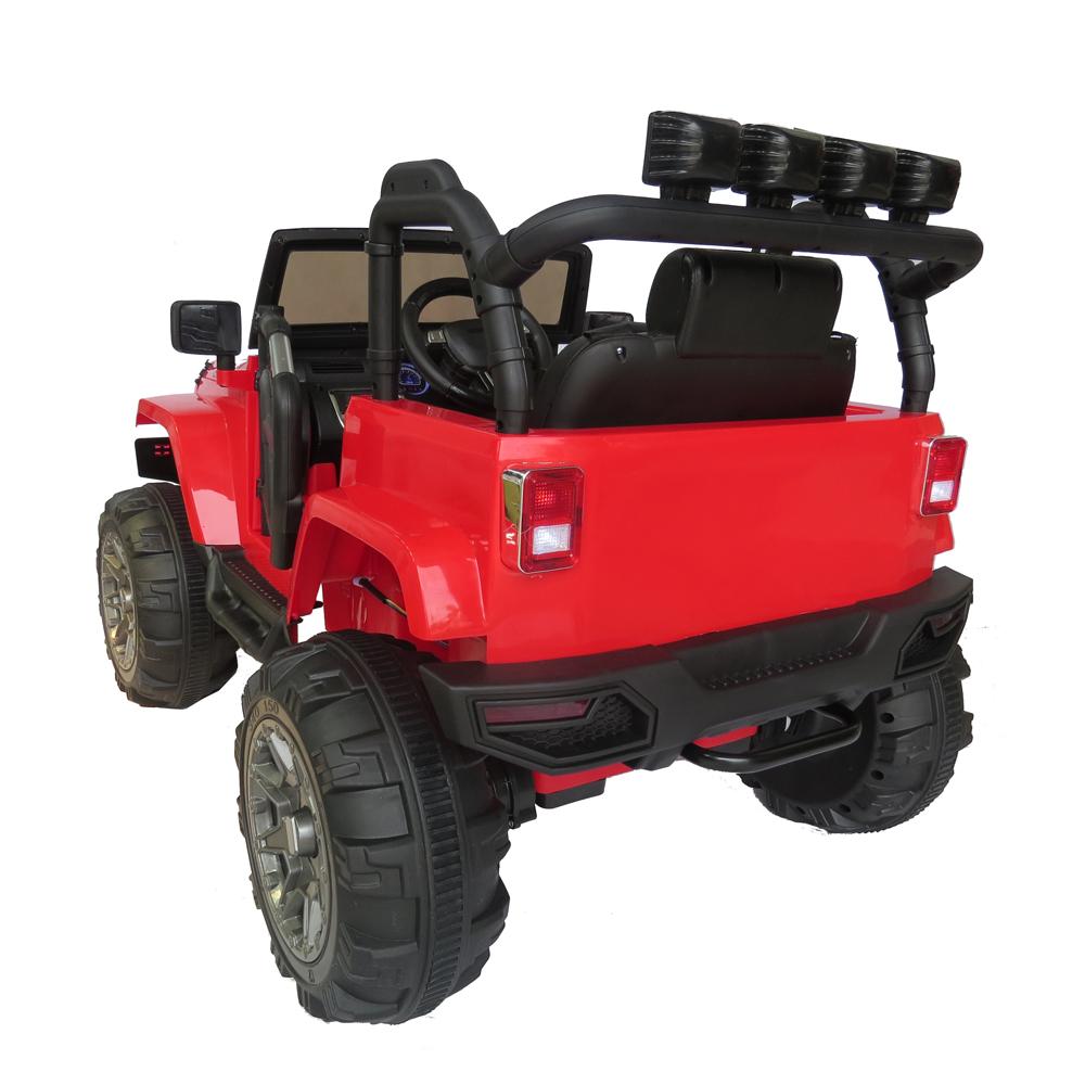 Ktaxon Kids 12V Ride On Car Truck W/ Remote Control; 3 Speeds; LED Headlights;Spring Suspension - Toy Gift