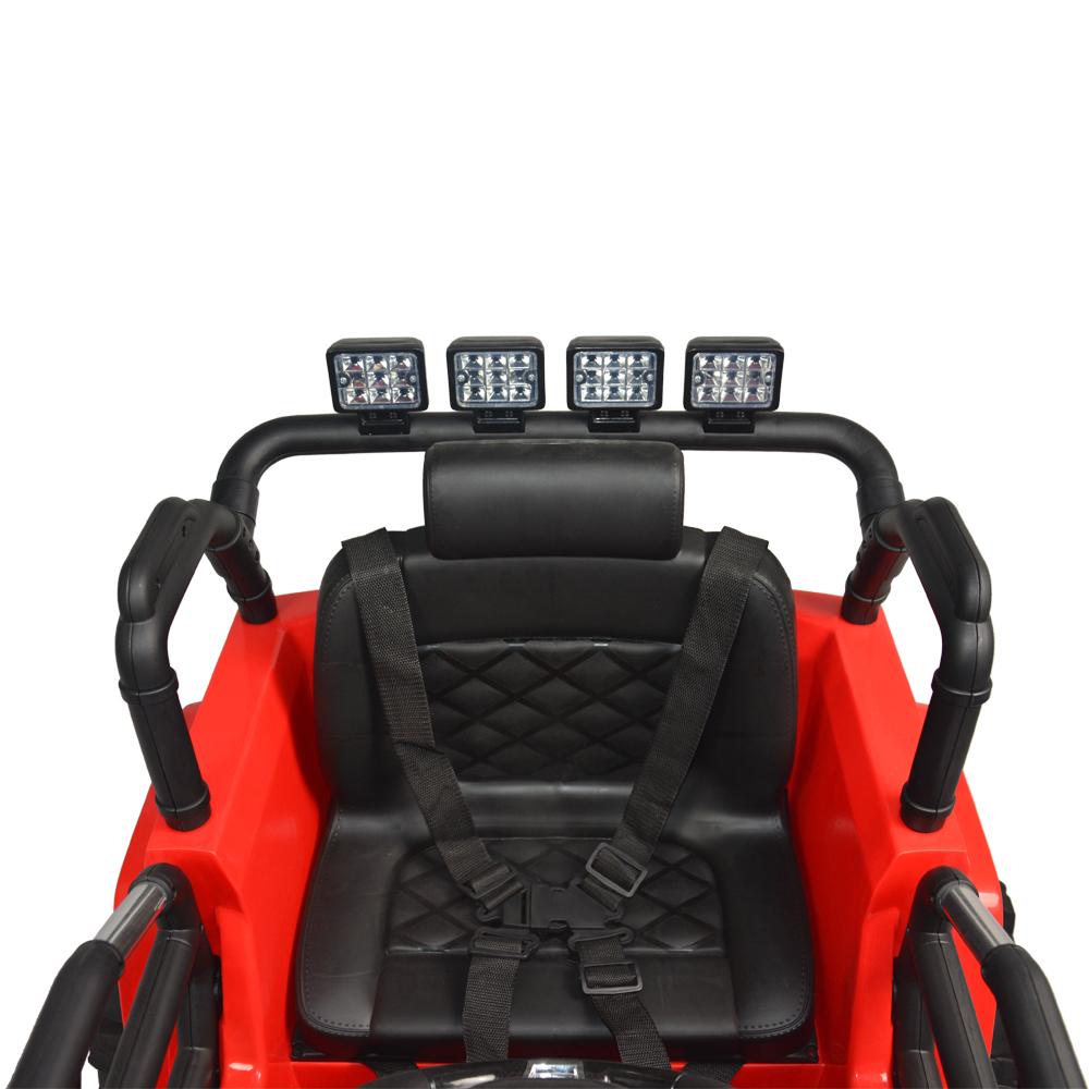 Ktaxon Kids 12V Ride On Car Truck W/ Remote Control; 3 Speeds; LED Headlights;Spring Suspension - Toy Gift