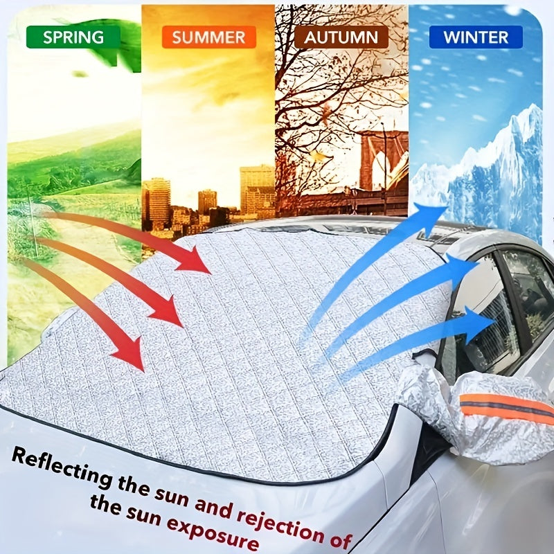 Protect Your Car from All Weather Conditions with this Waterproof, UV &amp; Snow Resistant Cover + -in Magnetic Suction!