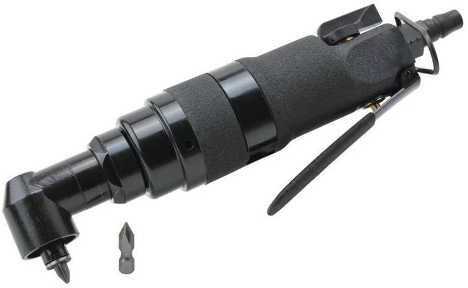 LIMEI-ZEN Portable Practica Pneumatic High Torque Right Angle Pneumatic Screwdriver, 90° Pneumatic Screwdriver Industrial Grade Hand Tool Hand Tools Industrial