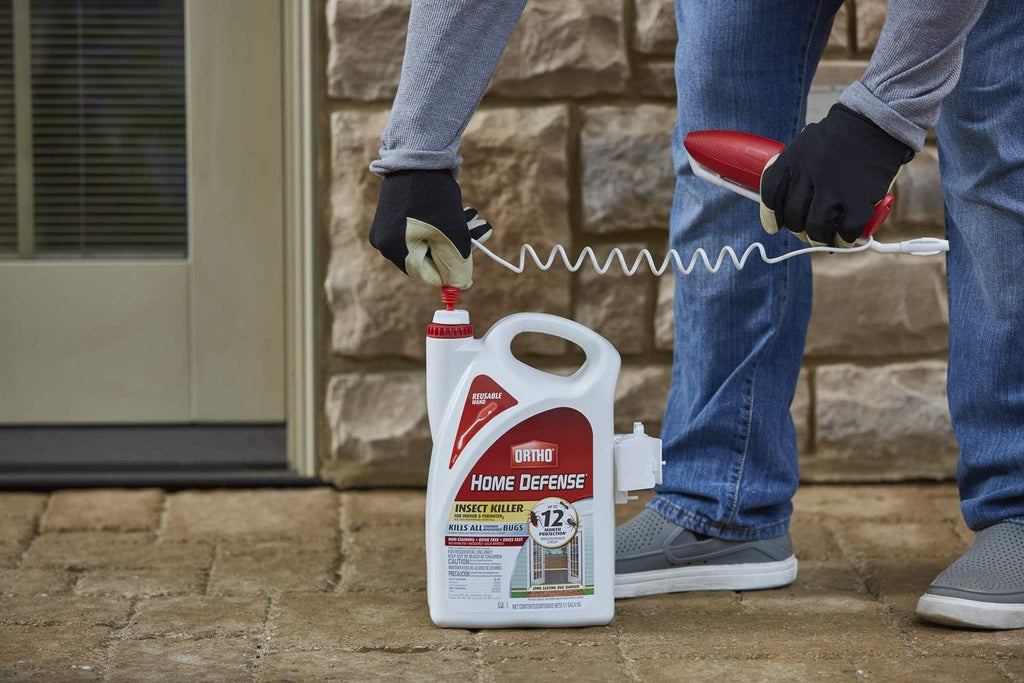 Ortho Home Defense Insect Killer for Indoor &amp; Perimeter2: With Comfort Wand, Kills Ants, Cockroaches, Spiders, Fleas &amp; Ticks, Odor Free, 1.1 gal.