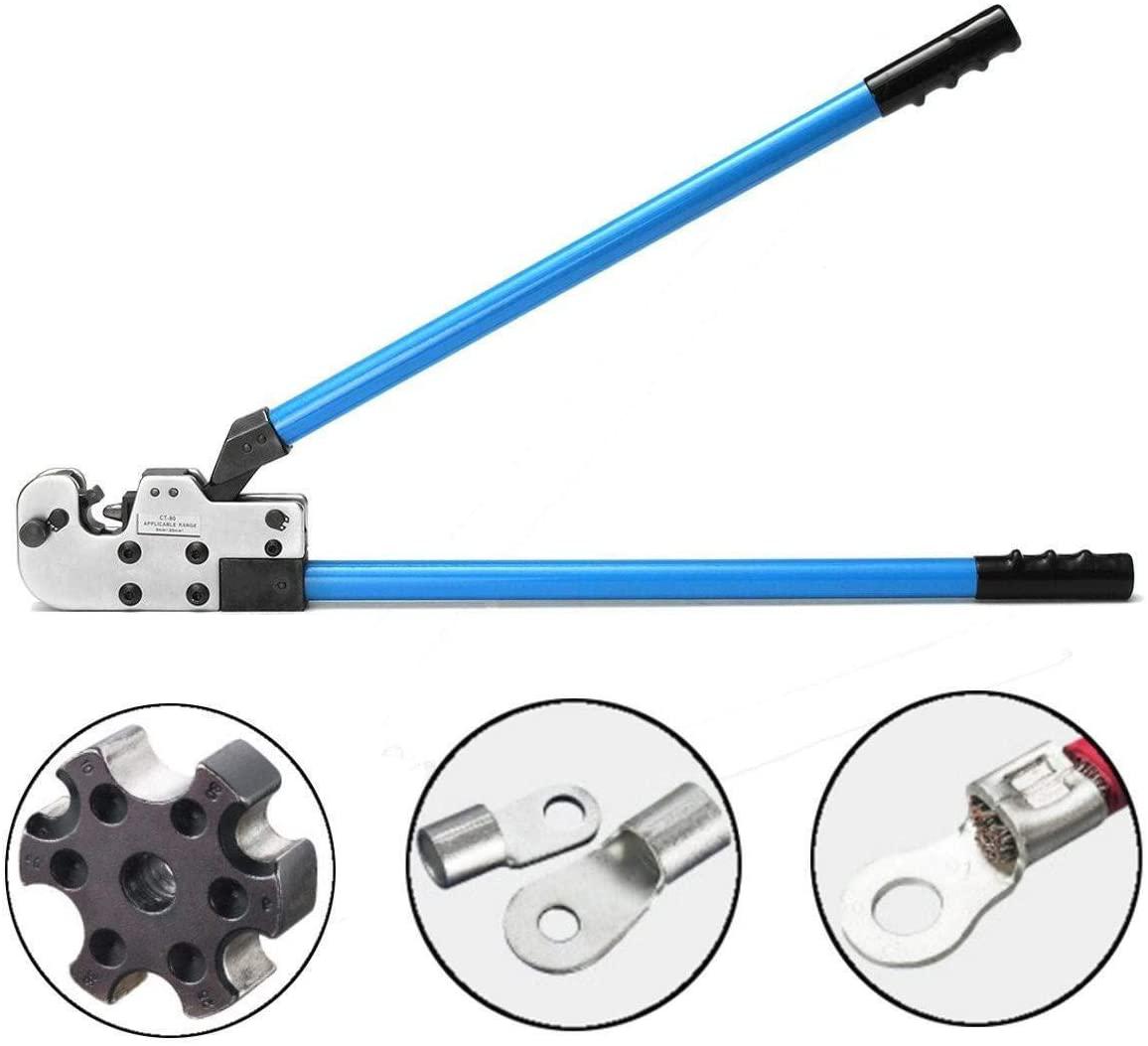 LL-LL Pliers Hand Tool，Crimping Plier 8-3/0 08-80mm² Terminal Cable Lug Plug Crimper Pliers