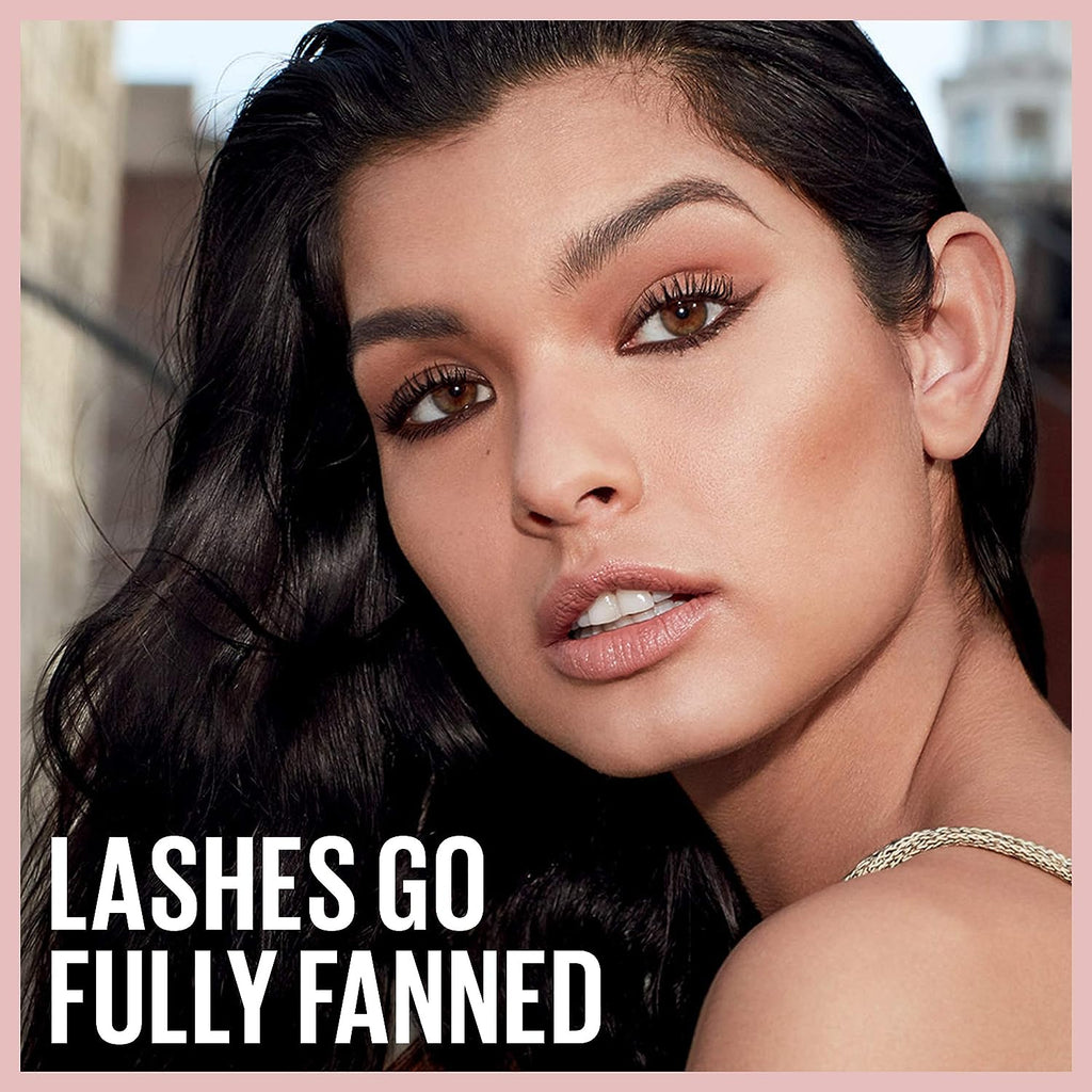 Maybelline New York Lash Sensational Washable Mascara, Lengthening and Volumizing for a Full Fan Effect, Brownish Black, 1 Count