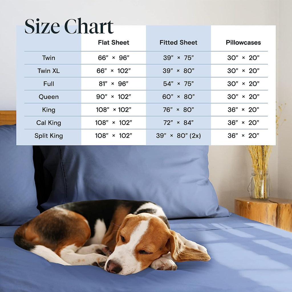 LuxClub 7 PC Split King Sheet Set Bamboo Sheets Deep Pockets 18" Eco Friendly Wrinkle Free Cooling Sheets Machine Washable Hotel Bedding Silky Soft - Oxford Split King