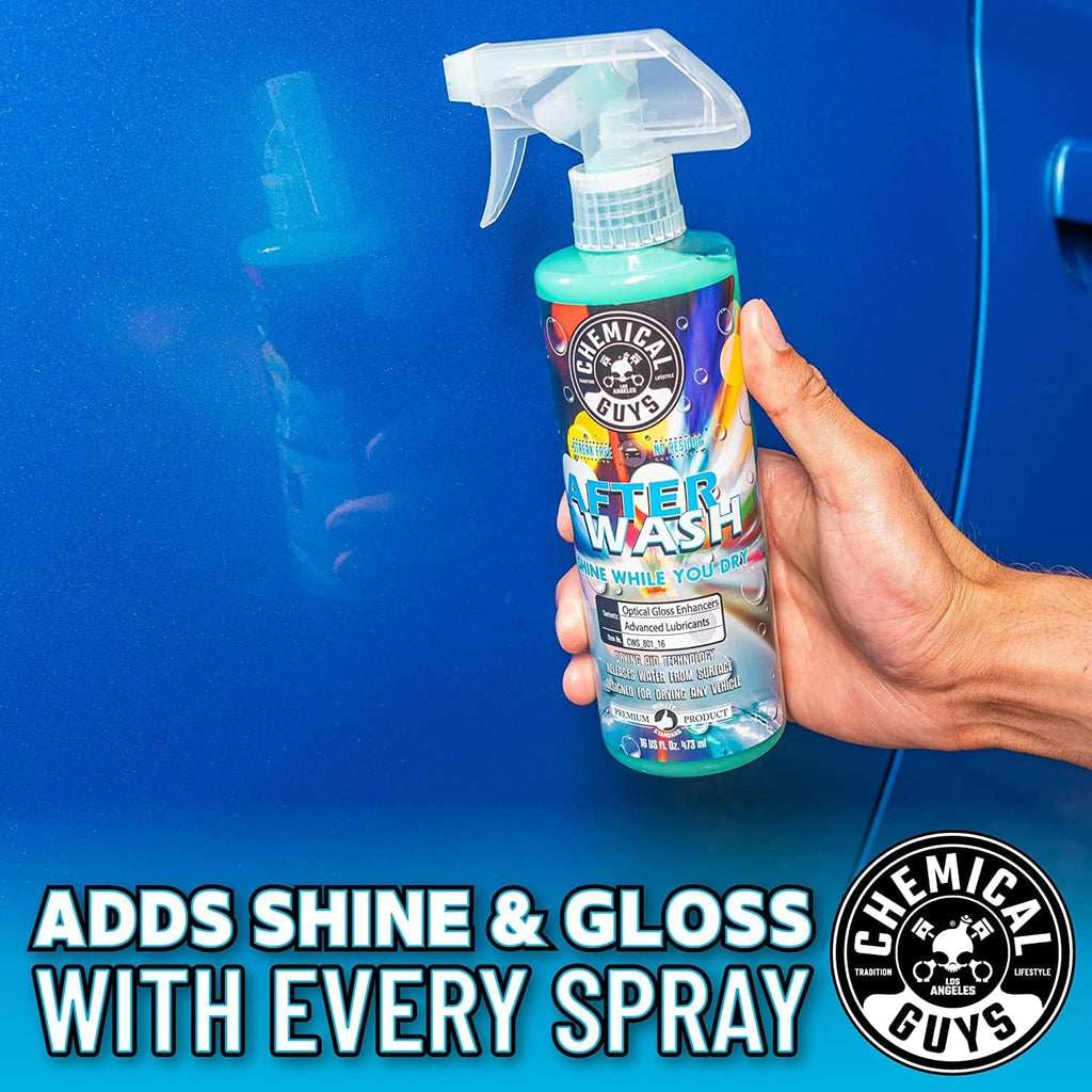 Chemical Guys CWS_402A Car Wash, Dry &amp; Shine Bundle - Mr. Pink Foaming Car Wash Soap, 128 fl oz (1 Gal) + After Wash Gloss Boosting Drying Aid (16 fl oz) (2 Items) For Cars, Trucks, SUVs, RVs &amp; More