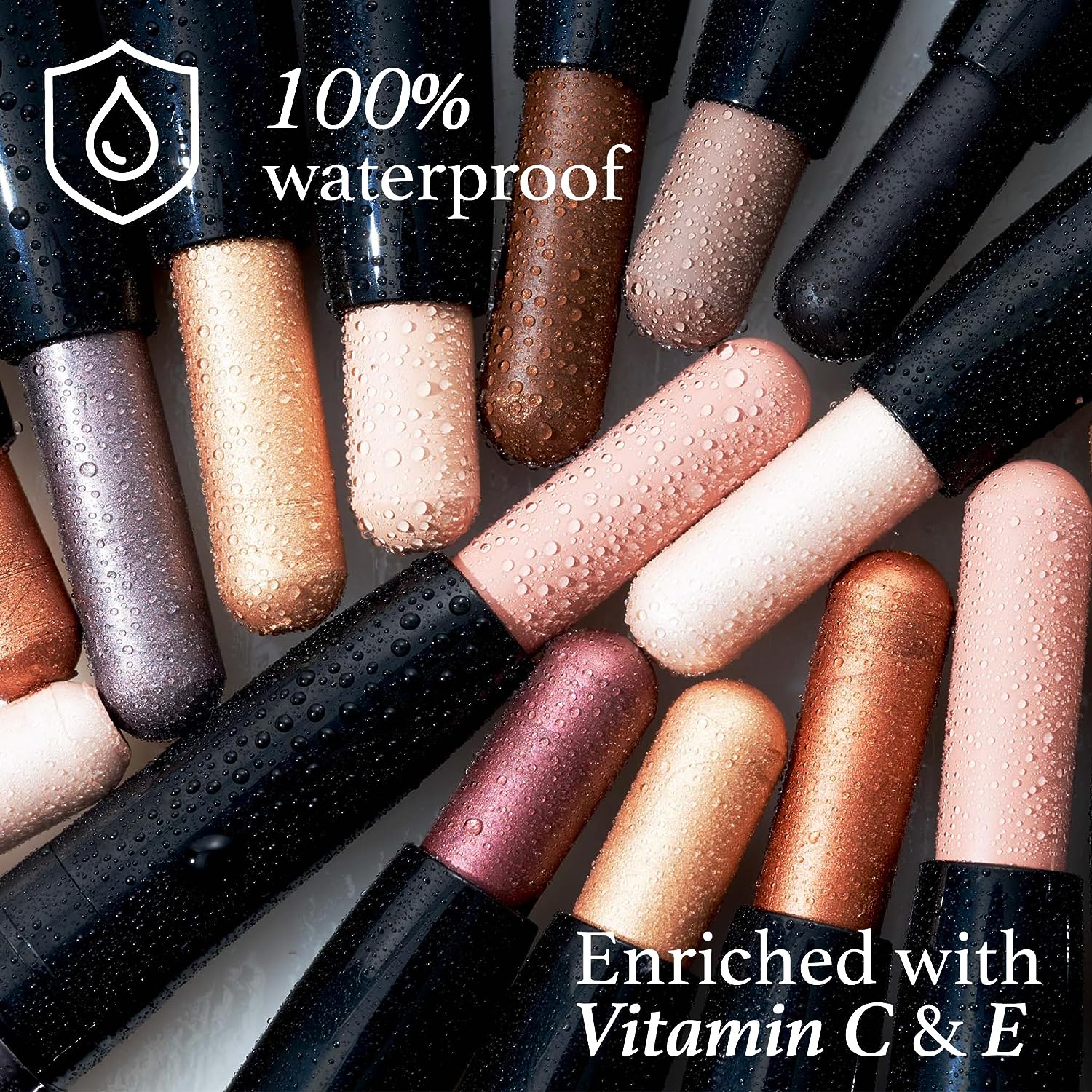 Julep Eyeshadow 101 Crème to Powder Waterproof Eyeshadow Stick, Clove Shimmer