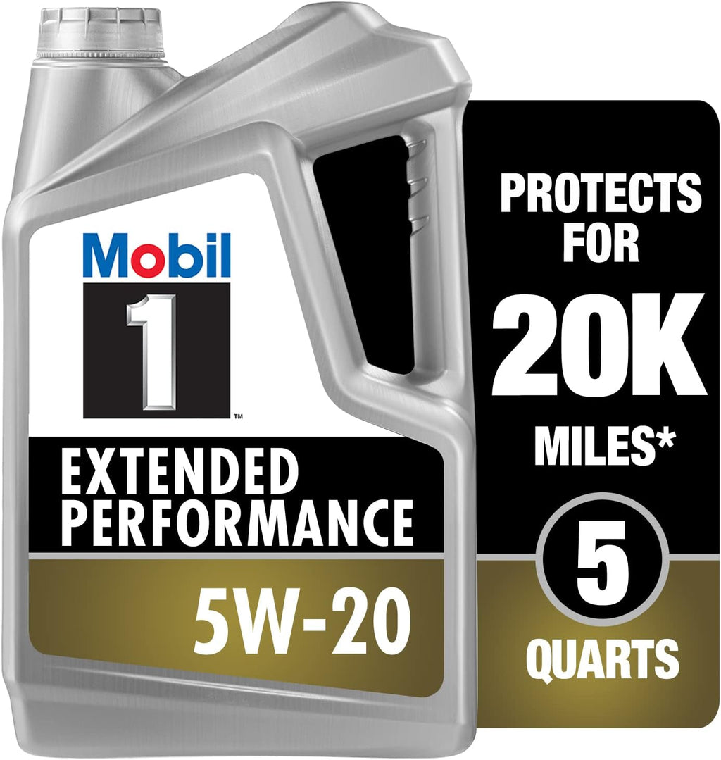 Mobil 1 Extended Performance Full Synthetic Motor Oil 5W-20, 5 Quart