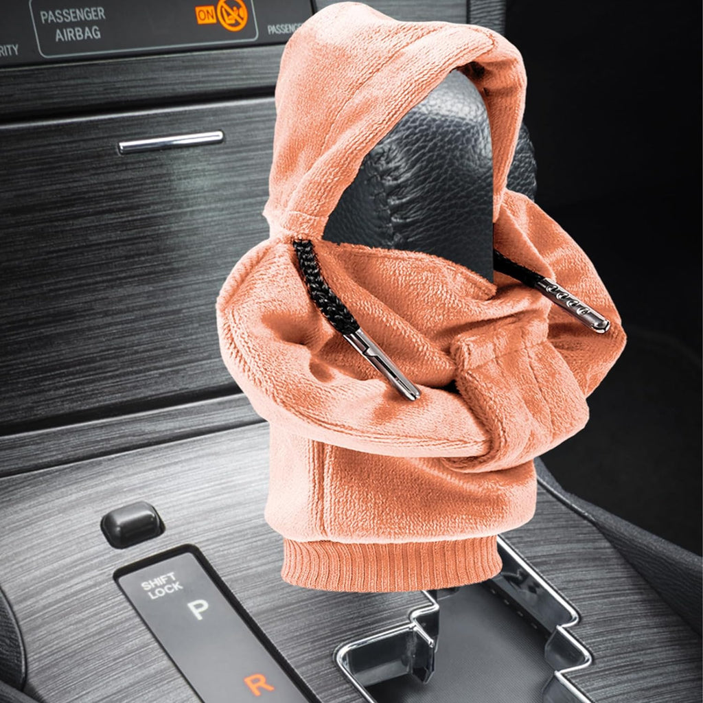 ZHSMS Gear Shift Cover, Universal Shift Knob Cover, Funny Sweater Hoodie for Gearshift, 4.7 Inch Car Shifter Stick Protector Decoration(Orang Dark Blue)