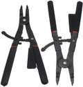 CT-CT Plier 16 Inch 2Pcs LarCirclip Snap Ring Pliers Set Retaining Ring Ratcheting with Xtra Tips Pincers Tool Hand Tools