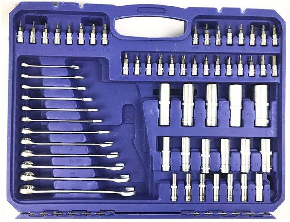 CHUNSHENN Hand Tools Socket Wrench Tool Set Auto Repair Mixed Tool Combination Ratchet Torque Wrench Tools Kit Auto Repairing Tool Sets Hand Tools