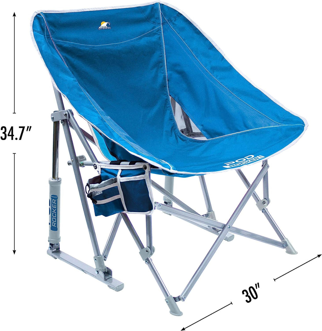 GCI Outdoor Waterside Pod Rocker Folding Beach Chair &amp; Portable Rocking Chair