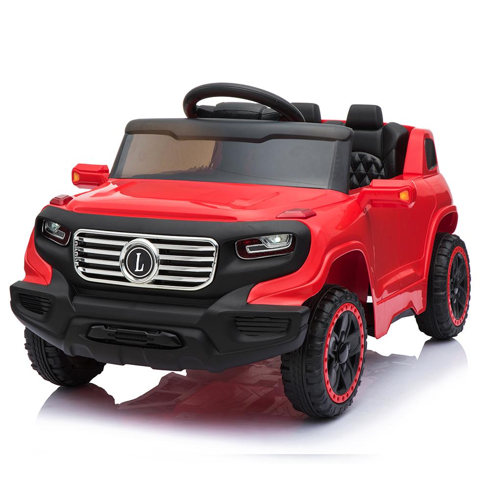 Ktaxon Kids Ride On Car Electric Stroller  Drive Remote Control 6V 7Ah Battery Powered w/ LED Lights, 3 Speed, Music Version