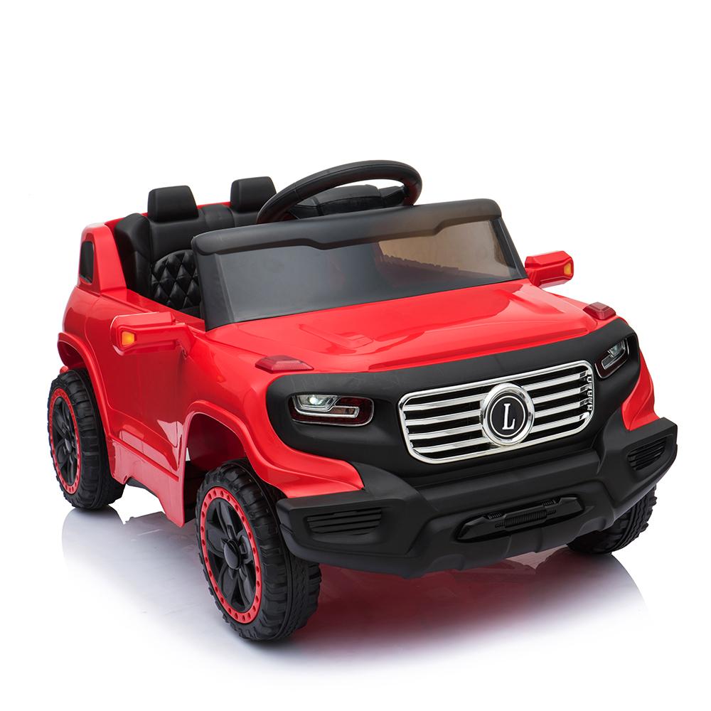 Ktaxon Kids Ride On Car Electric Stroller  Drive Remote Control 6V 7Ah Battery Powered w/ LED Lights, 3 Speed, Music Version