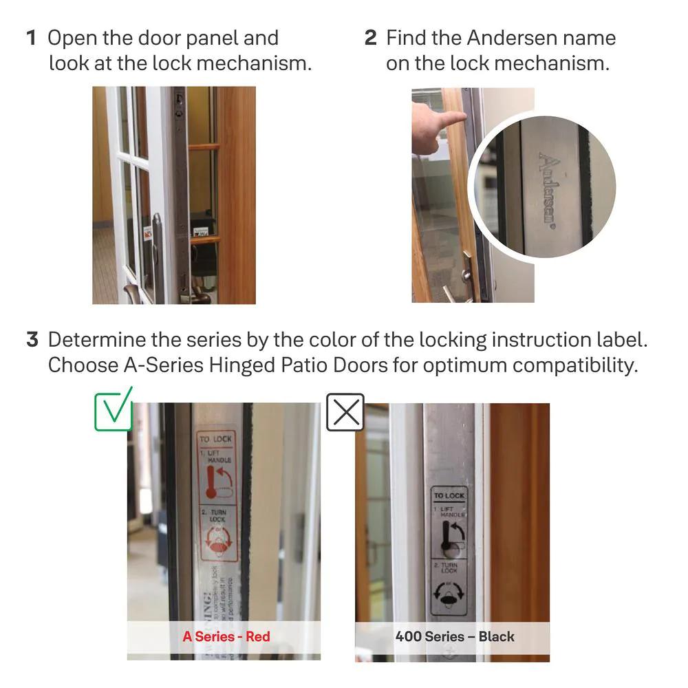 Assure Lock for Andersen Patio Doors Satin Nickel No Cylinder Deadbolt with Wi-Fi and Touchscreen Keypad