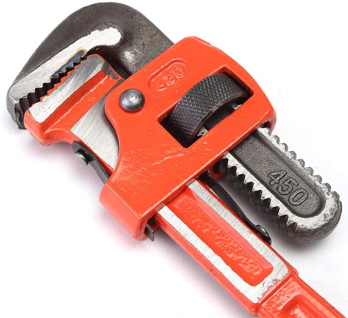 KANJJ-YU Wrench Hand Tools 3Pcs Heavy Duty Pipe Wrench Adjustable Set 14inch 18inch 24inch Monkey Soft Grip