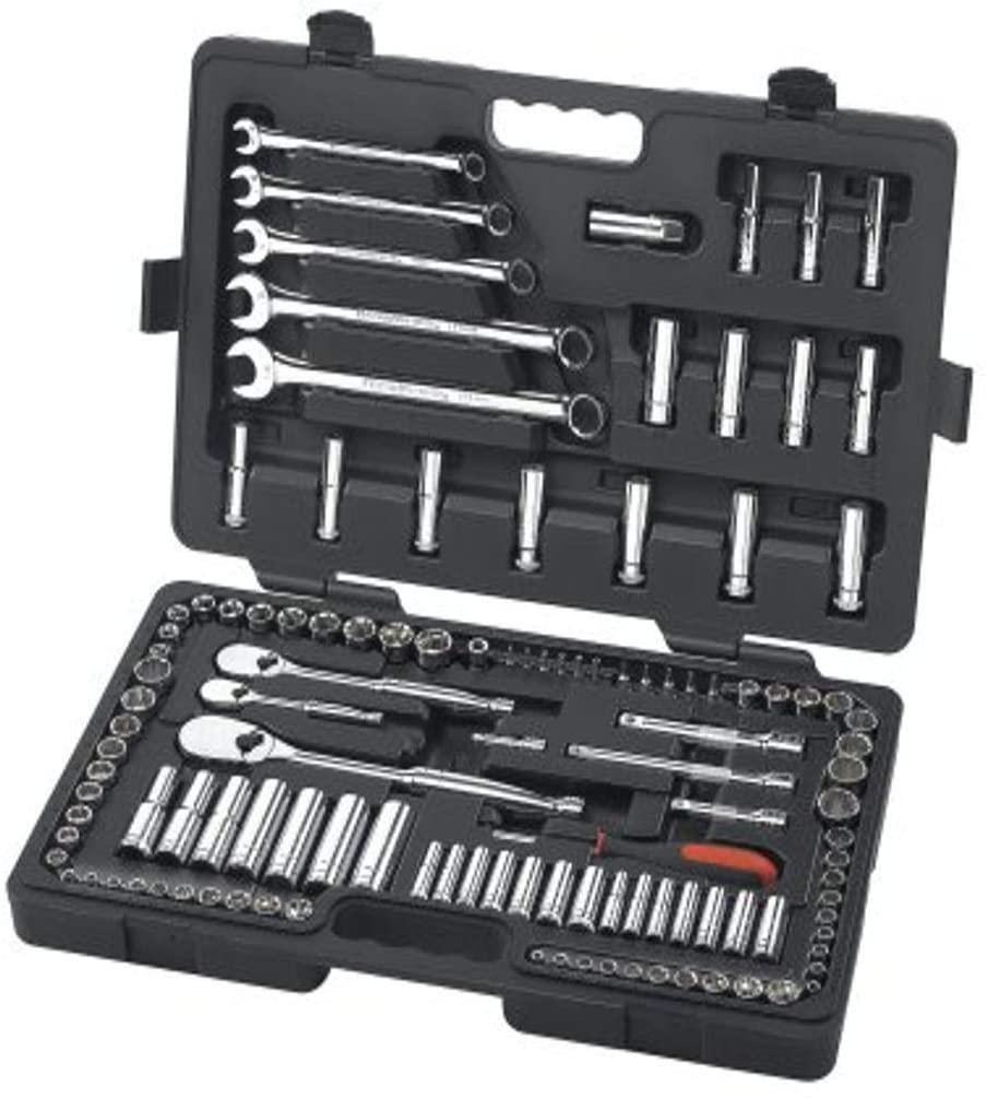 GEARWRENCH 118 Pc. 1/4", 3/8" &amp; 1/2" Drive 6 &amp; 12 Pt. Mechanics Tool Set, Standard &amp; Deep, SAE/Metric - 83001D