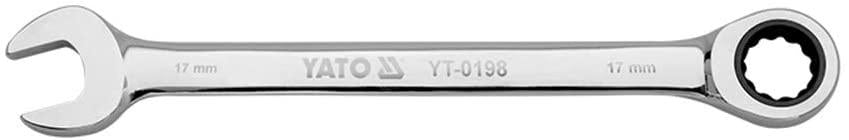 Yato Combination Ratchet Wrench Yt-01907 Spanner Set Tools Kit|Tool Set|Carbon Steel Spanner|Industrial Use|Tool Kit Set For Home|Toolkit|Spanner Kit|Combination Ratchet Spanner Set | 7Mm