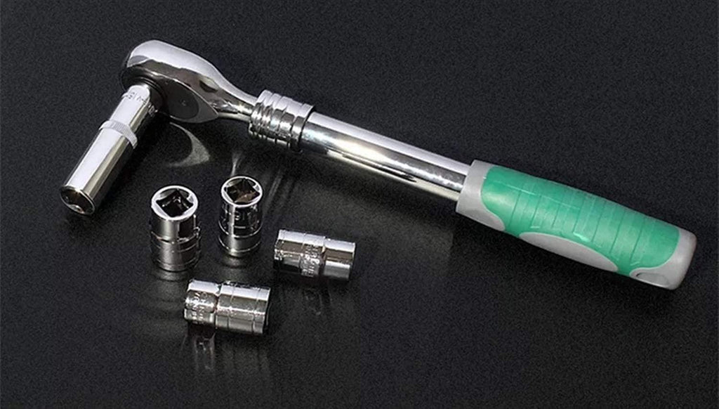 Singlin58 Tool 3pcs 1/2Inch Auto Telescopic Ratchet Wrench Universal Key Spanner Length 31-44cm Torque Wrench Car Bike Repair Tools Universal Hand Tools Bike