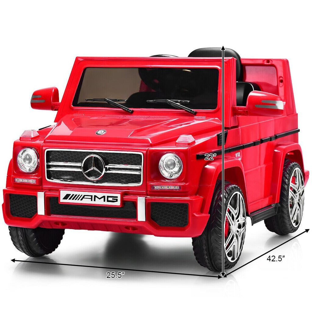 Mercedes Benz G65 Licensed 12V Electric Kids Ride On Car RC Remote Control Red