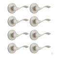 Balboa Satin Nickel PassaHall/Closet Door Lever 8-Pack