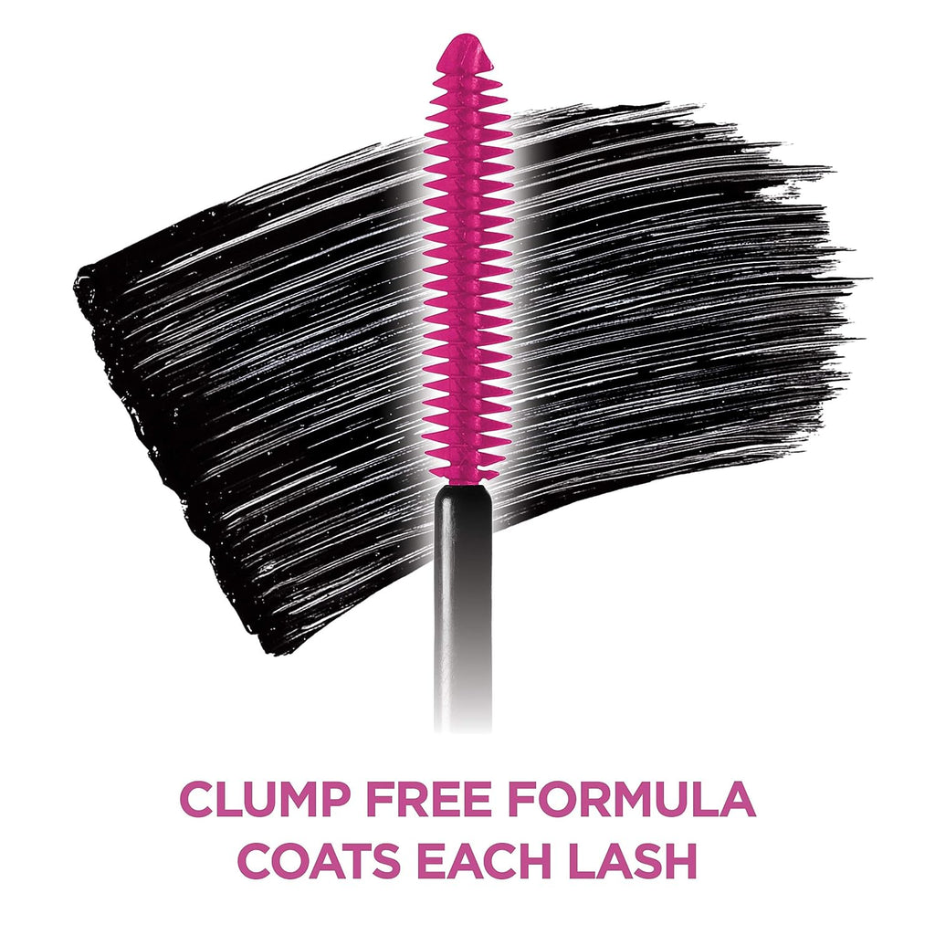 L'Oreal Paris Telescopic Mascara, Carbon Black [935] 0.27 oz (Pack of 4)