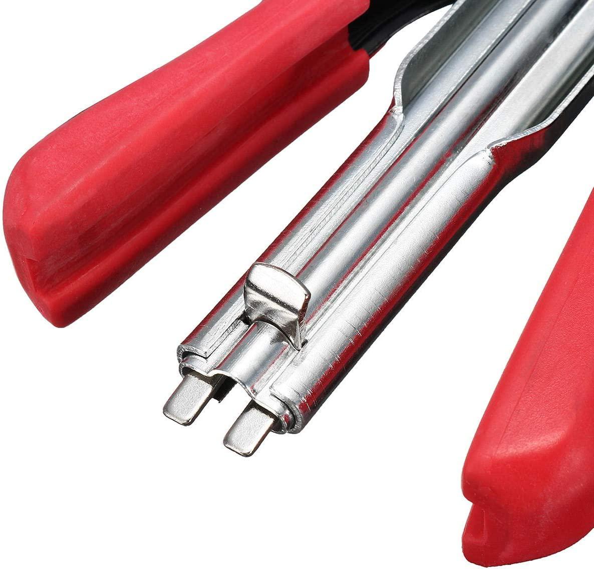 C.W.USJ Hand Tool Clips Hog Ring Manual C-Type Staple Feed Fence Fencing Nailer Pliers 2500pcs C-Type Household Tool