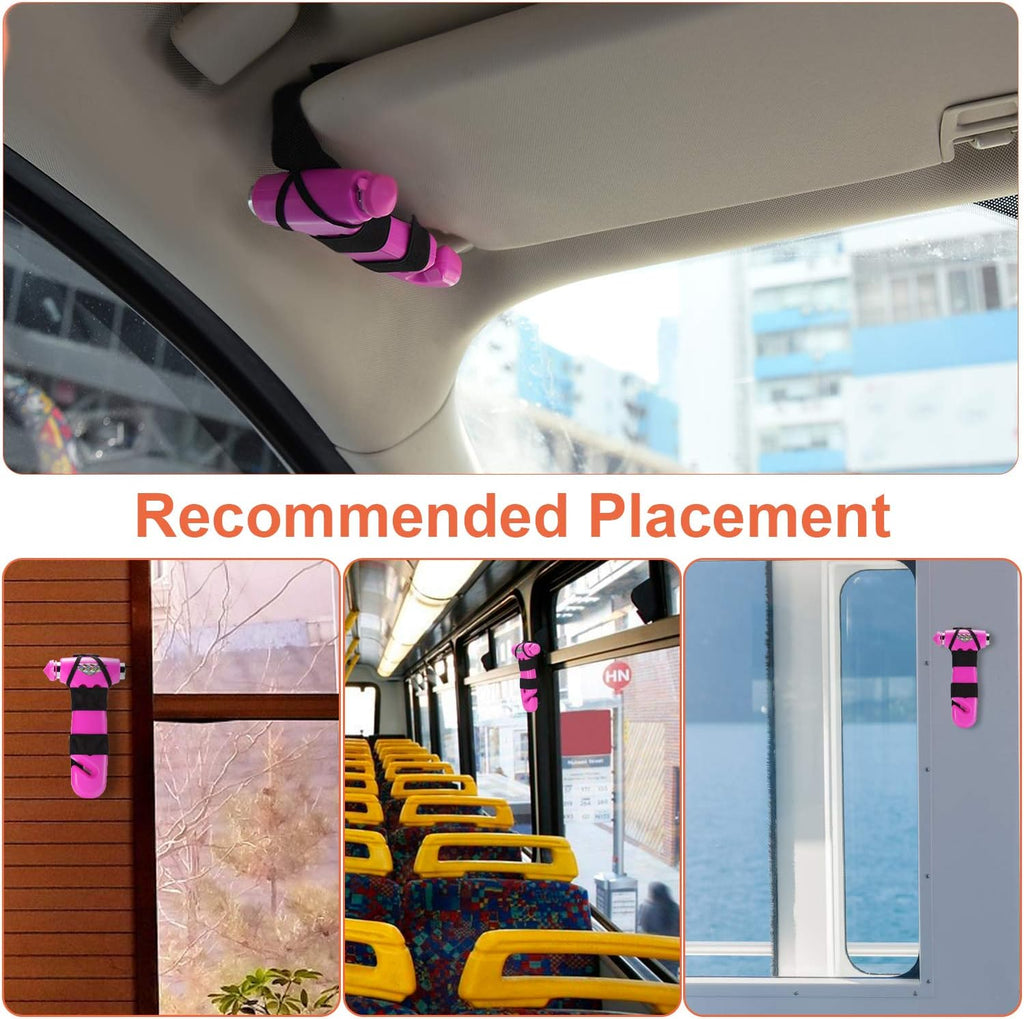 THINKWORK Car Safety Hammer Gift for Women, Three-in-One Tool with Window Breaker and Seat Belt Cutter, Safety Emergency Car Escape Tool for Family, Children.