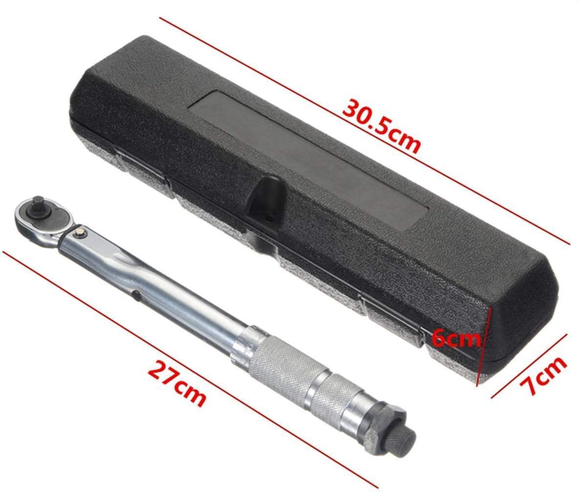Sturdy Hand Tools 1/4 5-25NM Torque Wrench Adjustable Torque Wrench Hand Spanner for Repairing Tool Safety